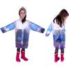 Disney Frozen Elsa Giacca Para pioggia Impermeabile 4-9anni Mantella Poncho Tras