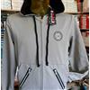 Guru Felpa uomo Guru aperta zip, con logo ricamato, tasche e cappuccio art G991084