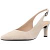 GEOX BIBBIANA A/I scarpe donna sandali decollete decolte pelle camoscio tacco
