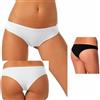 Jadea 3 Slip brasiliana donna Jadea in cotone modal con elastici tubolari art 502