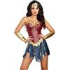 Edaica Costume Wonder Woman cosplay carnevale adulti Diana abito completo vestito pelle