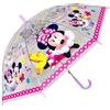 Disney Minnie Mouse Smiles Ombrello Trasparente Bambini Ombrellino Classico Parapioggia