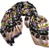 100x200 Sciarpa Donna 100x200 modello VISIONE blu/giallo/glicine/pesco 100% modal