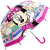 Disney Minnie Mouse Ombrello Trasparente Bambini Ombrellino a Copula Parapioggia