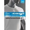 Cagi T-shirt uomo Cagi manica corta a serafino in jersey di cotone pettinato art 1308