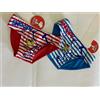 disney COSTUME SNOOPY PEANUTS MARE BAMBINO ROSSO BLU SPIAGGIA BAGNO 12 MESI 1 ANNO