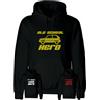 Felpa Panda FIAT old school hero nera con cappuccio auto motori vintage 4x4