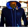 Guru Felpa uomo Guru aperta zip, con logo ricamato, tasche e cappuccio art G991084