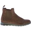 ORTIGNI scarpe uomo Stivaletto Chelsea camoscio testa di moro made in Italy