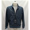 Wampum Giubbino Wampum, Stile Bomber, Blu con elastici vita e polsi, 100% Cotone