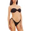 Bikini donna lurex fascia brasiliana costume Made in Italy TOOCOOL W1162-X3