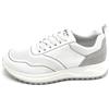 Igi & Co igi e Co3629000 sneaker pelle microforata bianca camoscio grigio T