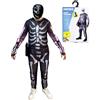 Rubie's Skull Trooper di Fortnite,Costume Carnevale ufficiale di Milite Teschio Rubie's