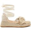 FRAU 65T3 P/E scarpe donna sandali macrame decollete decolte tacco cinturino