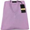 BRAMANTE gilet uomo chiuso glicine 100% cotone MADE IN ITALY