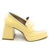 Ovye AT830 mocassino plateau vernice giallo banana tacco quadro 9cm D