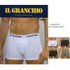 Il Granchio 6 Boxer uomo Granchio in cotone elasticizzato con elastico esterno logo - GB100