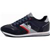 US Polo Assn. SCARPE UOMO US POLO SNEAKERS UOMO WILYS sneakers basse tortora blu logo