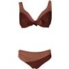 JUSTMINE FEELING by JUSTMINE bikini donna double-face coccio/navy art R512C681 TULIPES