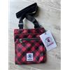 Invicta TRACOLLA REGOLABILE INVICTA QUADRETTI ROSSO 3 CERNIERE BORSA RAGAZZI RAGAZZO BOY