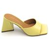 Les Tulipes 10.70TP sandalo laminato giallo banana tacco triangolare 8cm D
