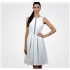 ZARA TRAFALUC woman dress snug & flaned tecnical fabric NEW front hinge size euL