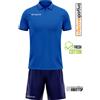 Givova COMPLETO GIVOVA KIT STREET (polo+pantaloncini) TEMPO LIBERO - col.azzurro/blu