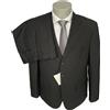 Confitalia Abito uomo Confitalia, nero a righe DROP 6, giacca 3 bottoni, sconto 70%.