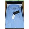 BIANCHI UOMO Camicia regular fit manica lunga celeste azzurro chiaro 100% cotone