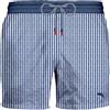 ZEYBRA Portofino 1962 ZEYBRA costume uomo boxer righe bluette AUB074 RIGA SEERSU MADE IN ITALY