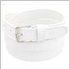 Cintura Donna vera Pelle Bianco Cinta Uomo in Cuoio Sportiva Casual di da 2,5 cm