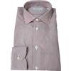 BRANCACCIO camicia uomo manica lunga a righe 100% cotone slim
