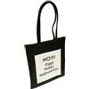 Milano Borsa donna shopper HOY CAMOMILLA MILANO in ecopelle nera mis. 35x31x2cm.