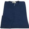 DELLA CIANA girocollo uomo blu oltremare 80% lana 20% cashmere MADE IN ITALY