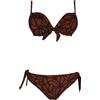 JUSTMINE FEELING by JUSTMINE bikini donna push-up rust/black B28296000 LIBERTY SHINY