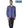 Giacca Pigiama Uomo Cotone Aperto Giacca Classico Manica e Pantalone Lungo Irge Ir 1478