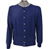 DELLA CIANA blouson uomo con bottoni bicolore blu/grigio MADE IN ITALY 22/18049