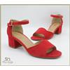Igi & Co. Igi & Co sandali da donna in camoscio rosso con tacco eleganti IgieCo sandalo