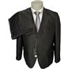 Cuseri Abito uomo CUSERI, taglia 49 DROP 0 conformato nero a righe, sconto 70%.