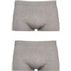 FILA Boxer Panty Fila in cotone da uomo bi-pack grigio