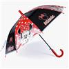 Disney Minnie Mouse Nero Ombrello PVC Bambini Ombrellino Automatico Parapioggia