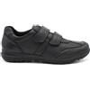 Enval Soft scarpe da uomo con doppio strappo in pelle nero invernale memory foam
