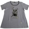 ELENA MIRO' T-shirt Donna pervinca ELENA MIRO' con applicazioni strass 100% cotone