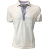 DELLA CIANA Polo uomo bianca DELLA CIANA dettagli in contrasto bianco/azzurro mod 81/50173