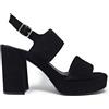 Igi&Co IGI & CO 1186133 sandali donna tacco plateau pelle camoscio nabuk cinturino