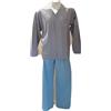 Ragno Pigiama Uomo lungo, classico, aperto avanti, marca Fila 58055, Jersey di Cotone