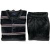 GUASCH pigiama uomo ciniglia grigio righe perla/bordeaux GS280 668 80% cotone