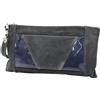 ANNALUNA Borsetta donna borsa clutch a mano da sera cerimonia pelle Annaluna 188 blu