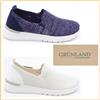 Grunland Sneakers da donna GRULAND slip on tessuto scarpe comode estive con zeppa bassa