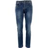 REIGN jeans uomo denim chiaro con scoloriture 19012375 FRESH COLUMBIA MADE ITA